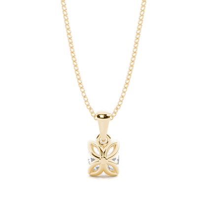 Yellow Gold Moissanite Pendants