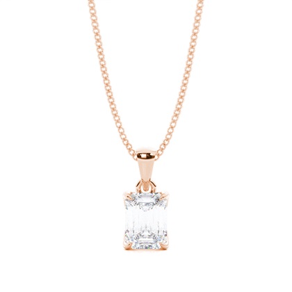 Prong Setting Moissanite Solitaire Pendant