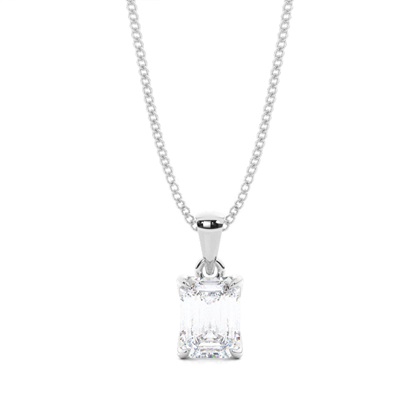 Prong Setting Moissanite Solitaire Pendant