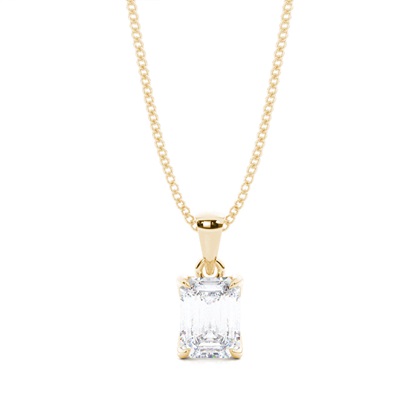 Prong Setting Moissanite Solitaire Pendant