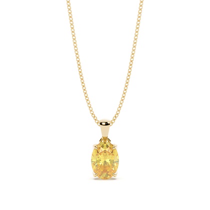 Yellow Gold Yellow Diamond Pendants