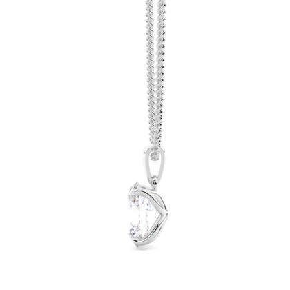 Prong-Einstellung Moissanit Solitaire Anhänger