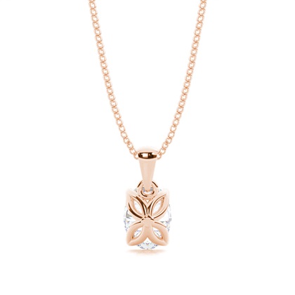 Rose Gold Moissanite Pendants
