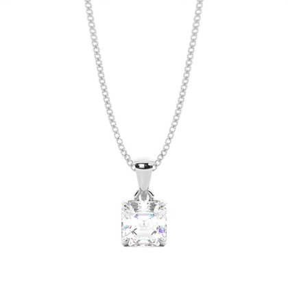Silver Diamond Pendants And Necklaces