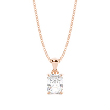 Radiant Rose Gold Diamond Necklaces and Diamond Pendants