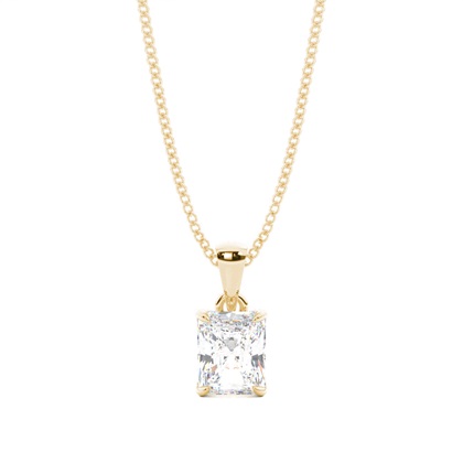 Radiant Yellow Gold Diamond Necklaces and Diamond Pendants