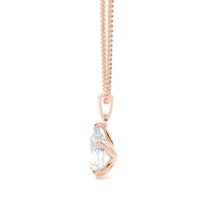 Prong-Einstellung Moissanit Solitaire Anhänger