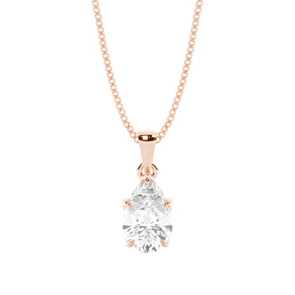 Pear Diamond Pendants
