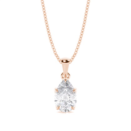 Prong Setting Moissanite Solitaire Pendant