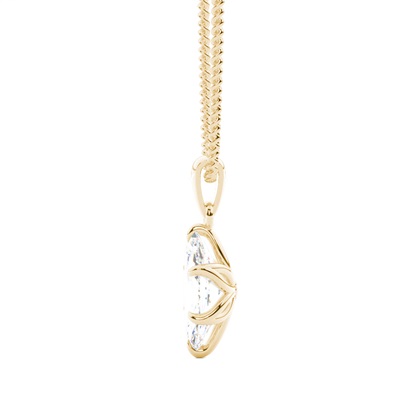 Prong-Einstellung Diamant Solitaire Anhänger