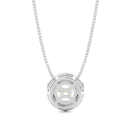 Beze-Einstellung Diamant-Halo-Anhänger