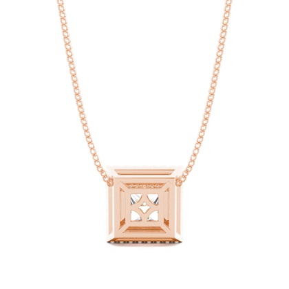 Beze-Einstellung Diamant-Halo-Anhänger