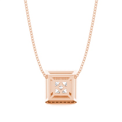 Princess Moissanite Pendants