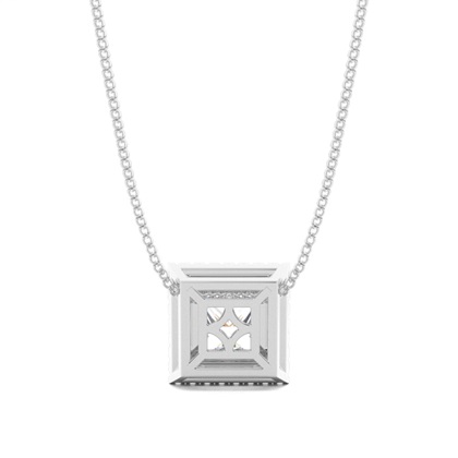 Beze-Einstellung Diamant-Halo-Anhänger