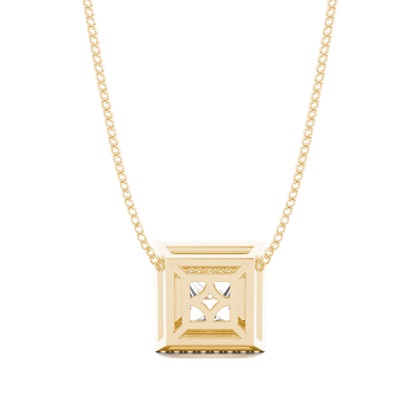 Beze-Einstellung Diamant-Halo-Anhänger