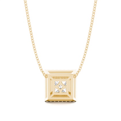 Yellow Gold Moissanite Pendants