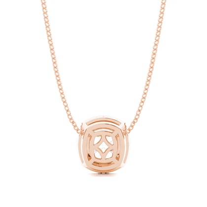 Beze-Einstellung Diamant-Halo-Anhänger