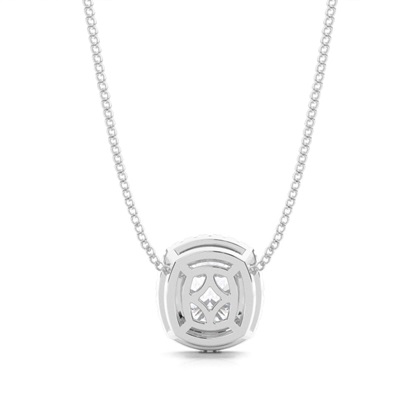 Beze-Einstellung Moissanit-Halo-Anhänger