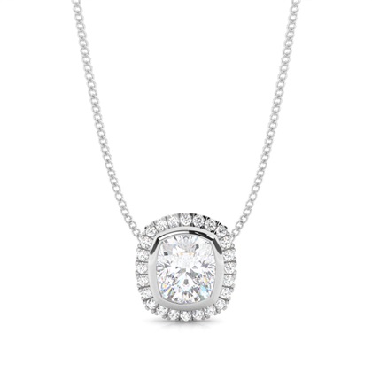 Cushion Diamond Pendants