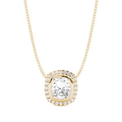 Cushion Diamond Pendants