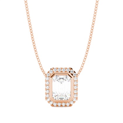 Rose Gold Diamond Pendants & Necklaces