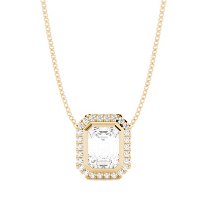 Emerald Diamond Pendants