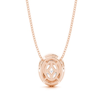 Rose Gold Moissanite Pendants