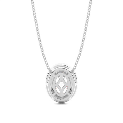 Beze-Einstellung Diamant-Halo-Anhänger