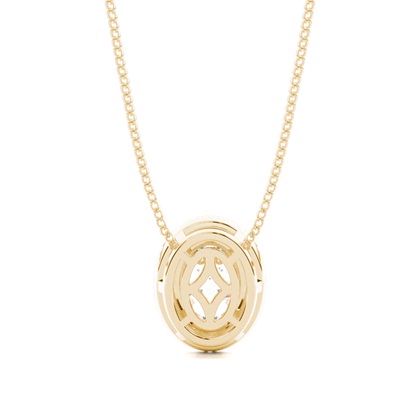 Beze-Einstellung Diamant-Halo-Anhänger