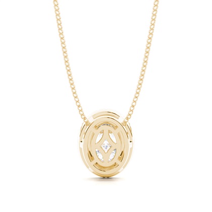 Oval Moissanite Pendants