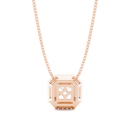 Beze-Einstellung Diamant-Halo-Anhänger