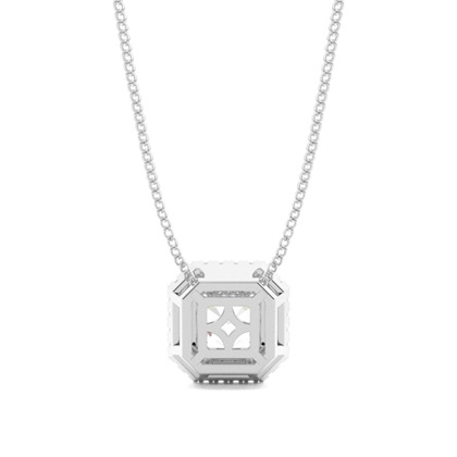 Beze-Einstellung Diamant-Halo-Anhänger