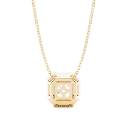 Beze-Einstellung Diamant-Halo-Anhänger