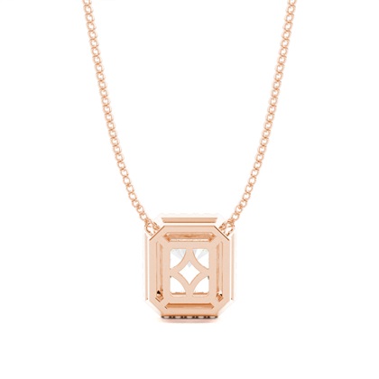 Beze-Einstellung Diamant-Halo-Anhänger