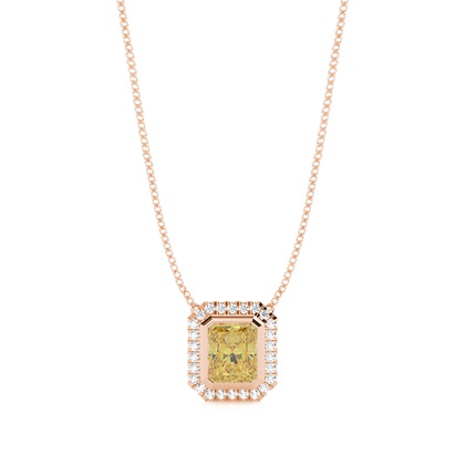 Radiant Rose Gold Diamond Necklaces and Diamond Pendants