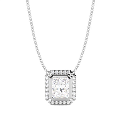 Radiant Diamond Necklaces and Diamond Pendants