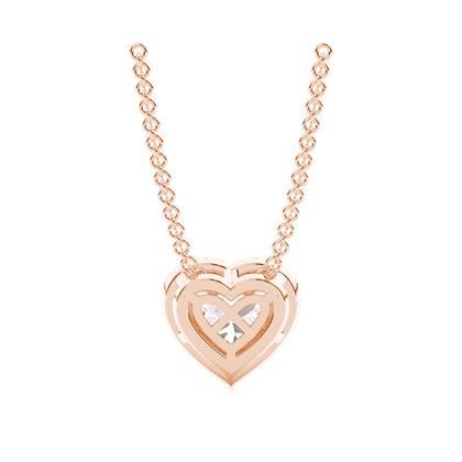 Beze-Einstellung Diamant-Halo-Anhänger