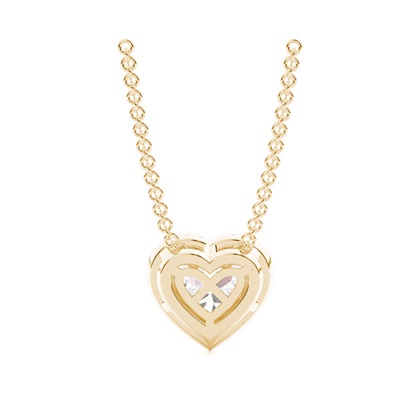 Beze-Einstellung Diamant-Halo-Anhänger