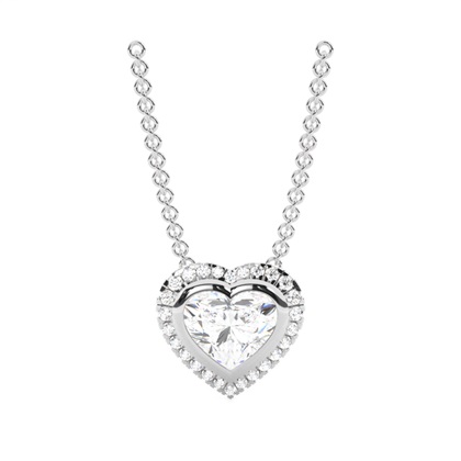 Heart Diamond Necklaces and Diamond Pendants