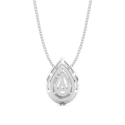 Beze-Einstellung Diamant-Halo-Anhänger