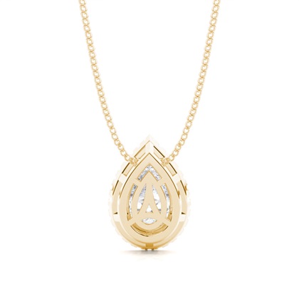 Yellow Gold Moissanite Pendants