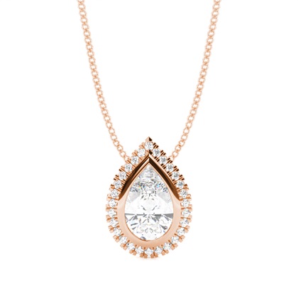 Pear Diamond Pendants