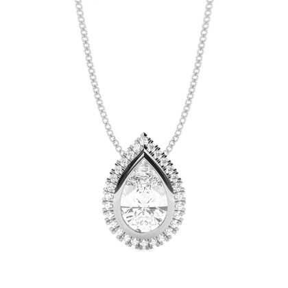 Pear Diamond Pendants