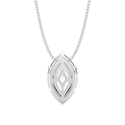 Beze-Einstellung Diamant-Halo-Anhänger