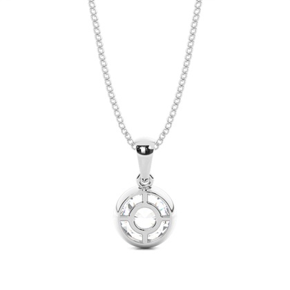 Beze-Einstellung Diamant-Solitaire-Anhänger