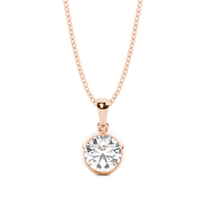 Rose Gold Diamond Pendants & Necklaces