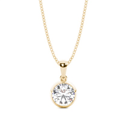 Yellow Gold Diamond Pendants & Necklaces