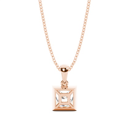 Beze-Einstellung Diamant-Solitaire-Anhänger