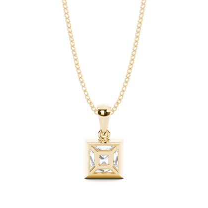 Yellow Gold Moissanite Pendants