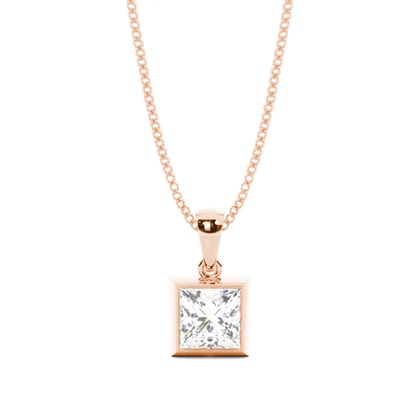 Rose Gold Diamond Pendants & Necklaces